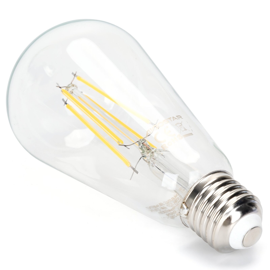LED Stmievateľná žiarovka FILAMENT ST64 E27/6W/230V 2700K - Aigostar