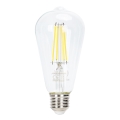LED Stmievateľná žiarovka FILAMENT ST64 E27/6W/230V 6500K - Aigostar