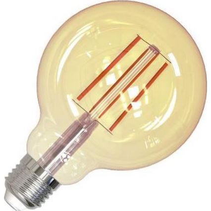 LED Stmievateľná žiarovka FILAMENT VINTAGE G95 E27/12W/230V 2000K