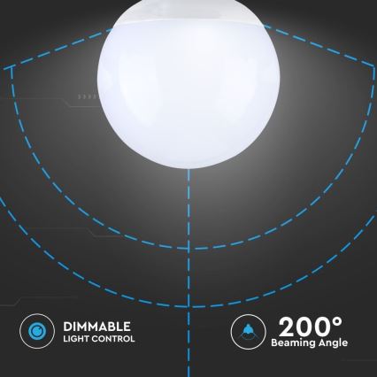 LED Stmievateľná žiarovka G120 E27/13W/230V 6400K