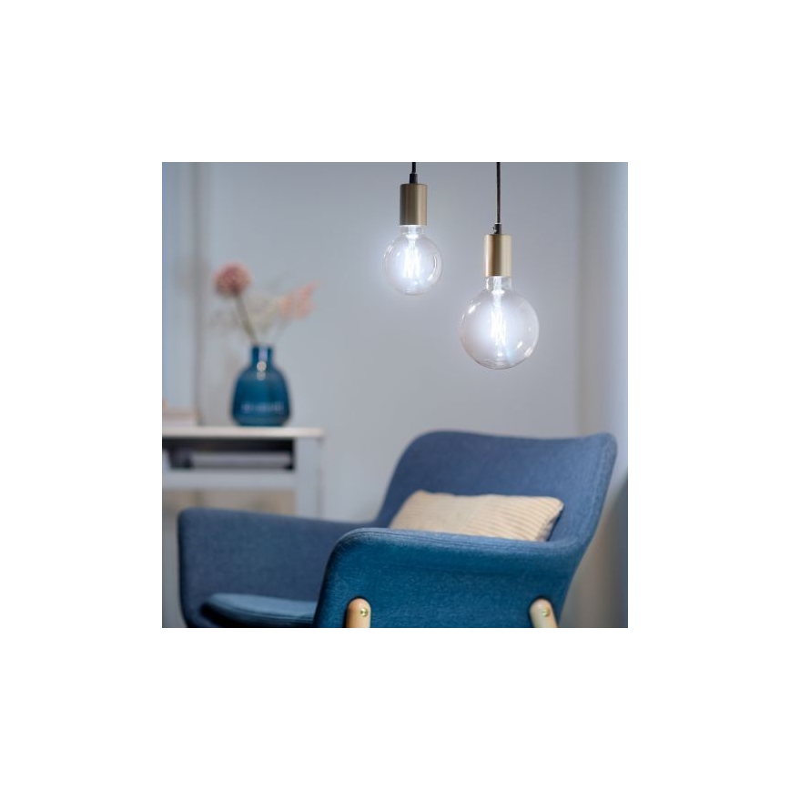 LED Stmievateľná žiarovka FILAMENT G125 E27/7W/230V 2700-6500K CRI 90 Wi-Fi - WiZ