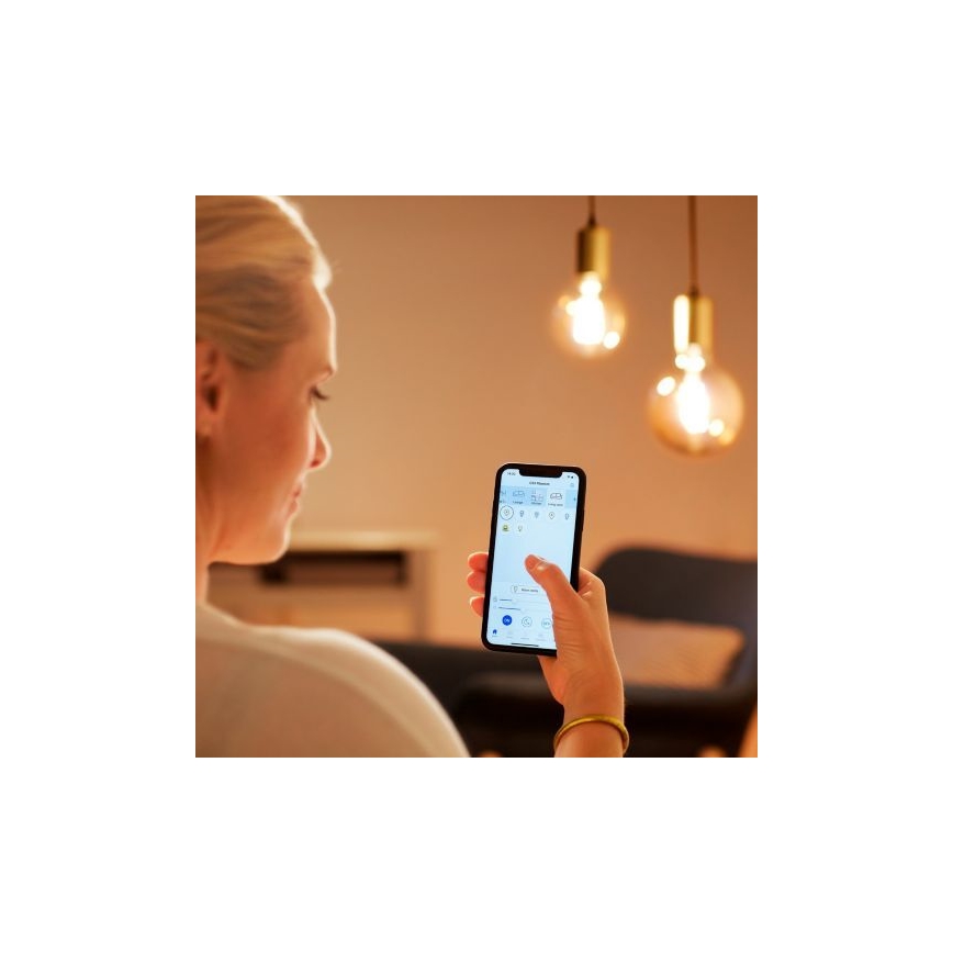 LED Stmievateľná žiarovka FILAMENT G125 E27/7W/230V 2700-6500K CRI 90 Wi-Fi - WiZ