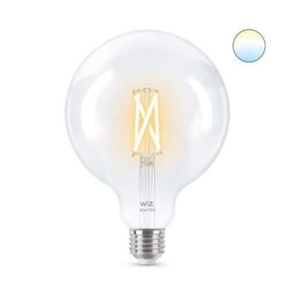 LED Stmievateľná žiarovka FILAMENT G125 E27/7W/230V 2700-6500K CRI 90 Wi-Fi - WiZ