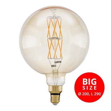 LED Stmievateľná žiarovka G200 E27/8W/230V 2100K - Eglo 11687