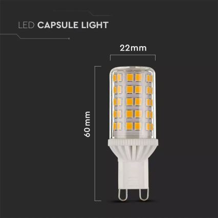 LED Stmievateľná žiarovka G9/5W/230V 4000K