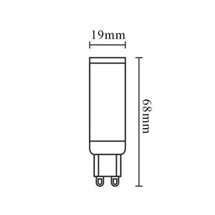 LED Stmievateľná žiarovka G9/6W/230V 4000K