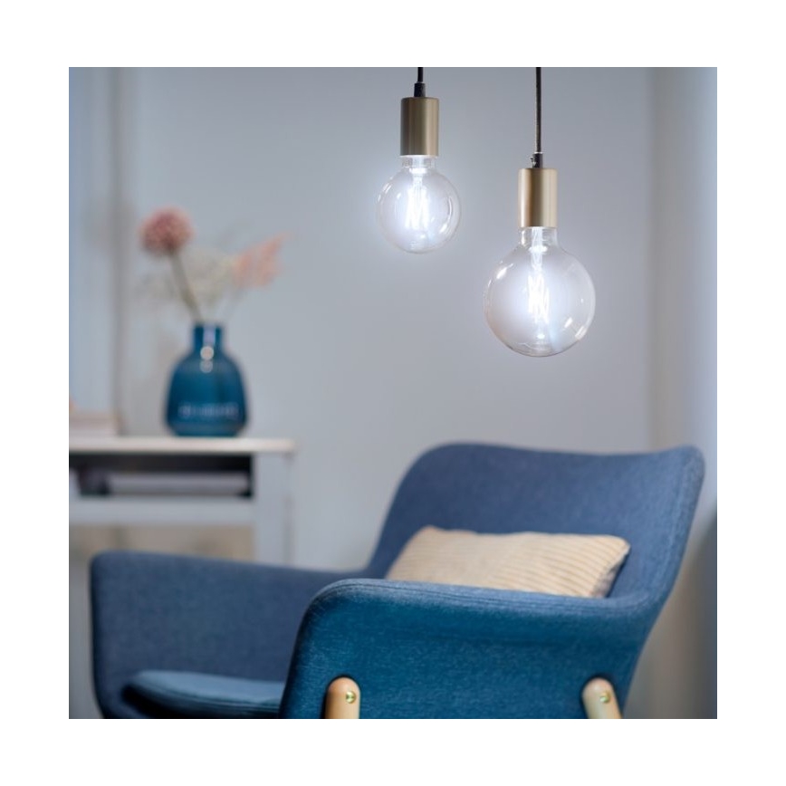 LED Stmievateľná žiarovka FILAMENT G95 E27/6,7W/230V 2700-6500K CRI 90 Wi-Fi - WiZ