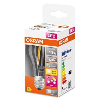 LED Stmievateľná žiarovka GLOW DIM A60 E27/4W/230V 2200-2700K - Osram