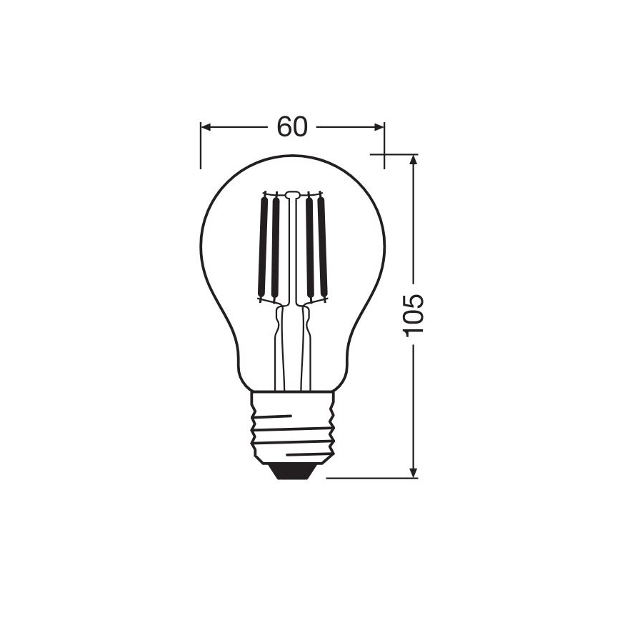 LED Stmievateľná žiarovka GLOW DIM A60 E27/4W/230V 2200-2700K - Osram