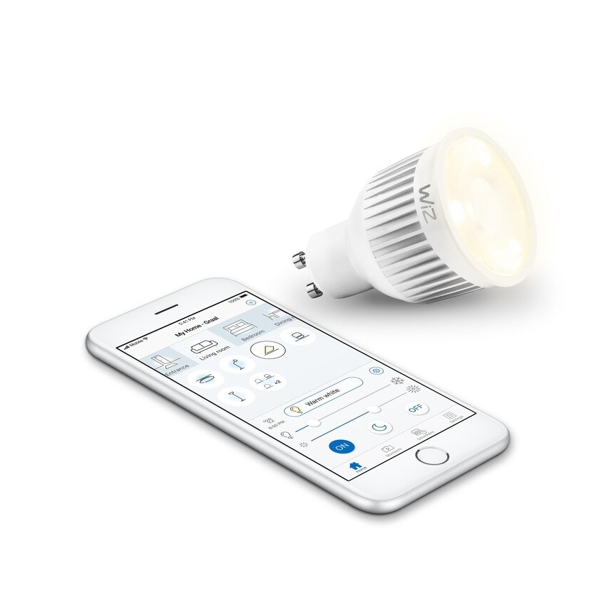 LED Stmievateľná žiarovka GU10/6,5W/230V 2700-6500K Wi-Fi - WiZ