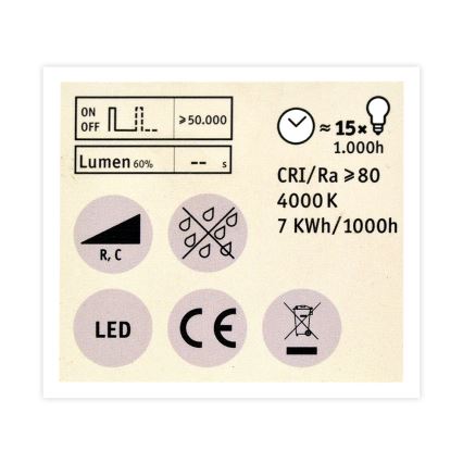 LED Stmievateľná žiarovka GU10/7W/230V 4000K - Paulmann 28754