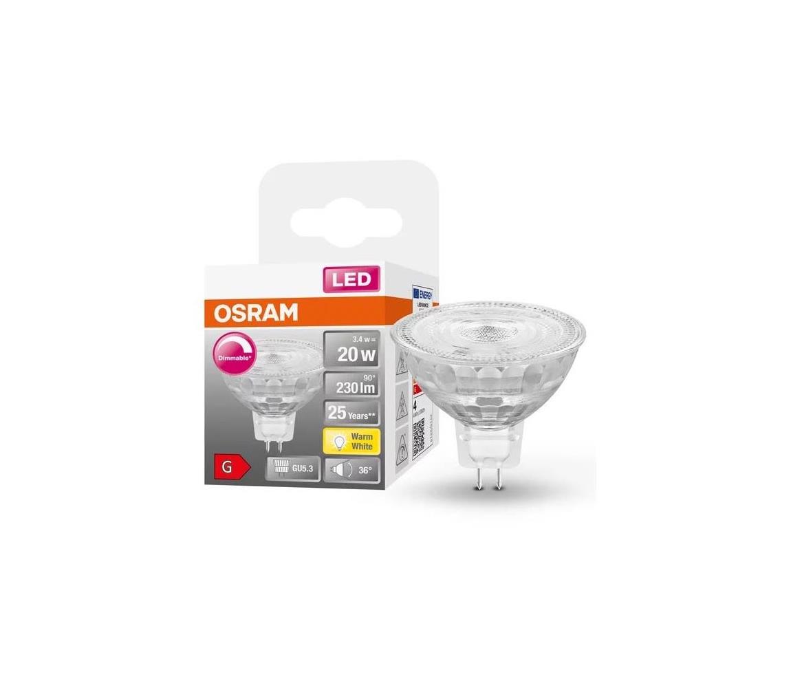 LED stmievateľná žiarovka GU5,3/3,4W/12V 2700K CRI 90 - Osram 4058075796690