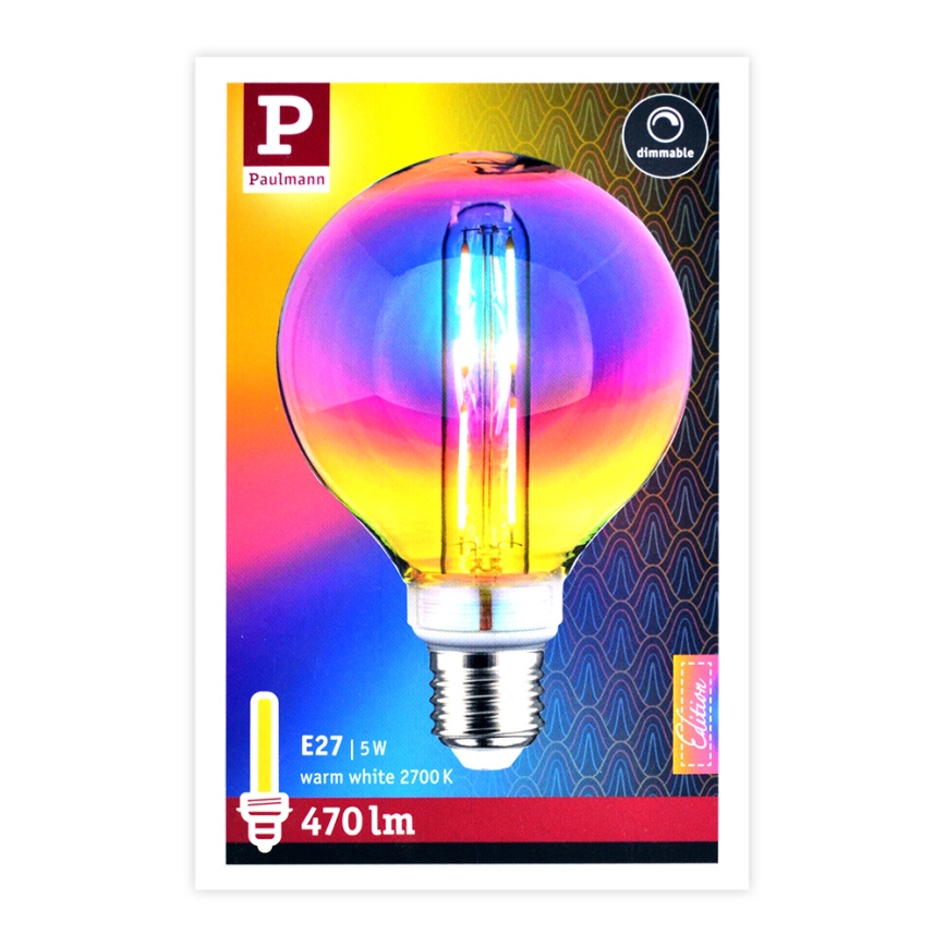 LED Stmievateľná žiarovka INNER G95 E27/5W/230V 2700K - Paulmann 28773