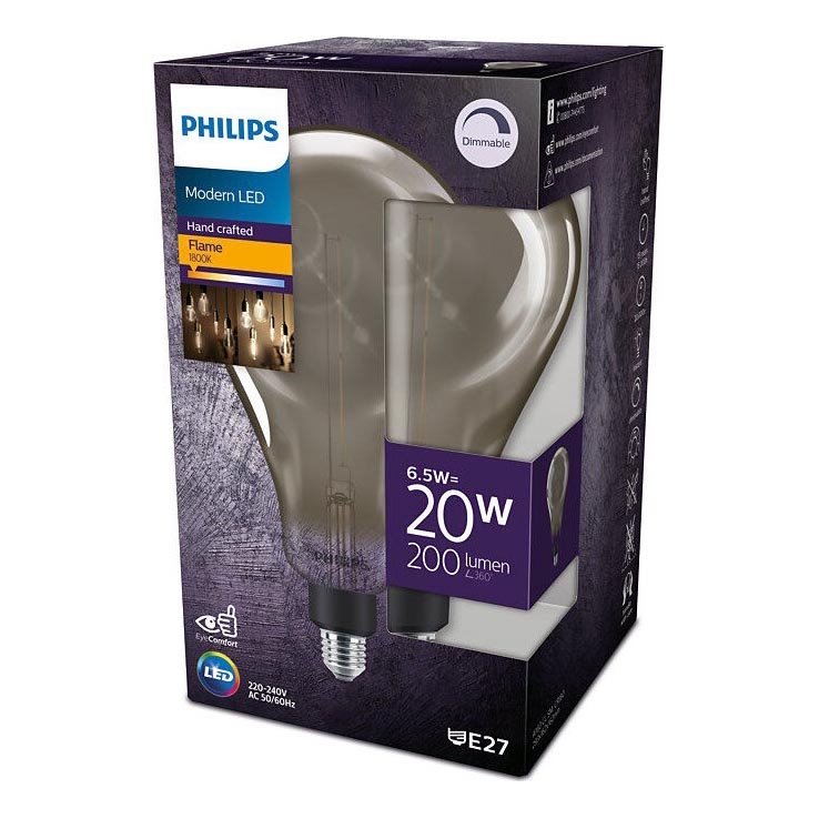 LED Stmievateľná žiarovka Philips A160 E27/6,5W/230V 1800K