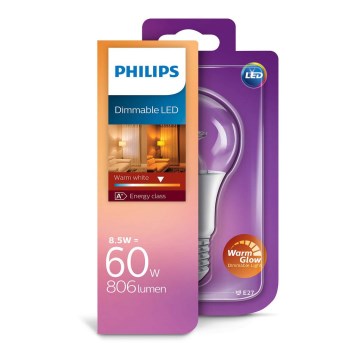 LED Stmievateľná žiarovka Philips E27/9W/230V LED Stmievateľná žiarovka Philips E27/9W/230V