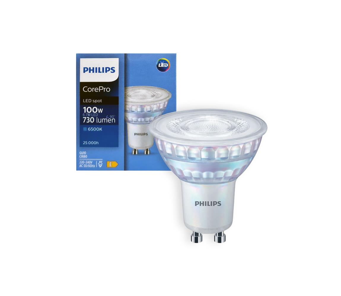 Philips LED Stmievateľná žiarovka Philips GU10/6,7W/230V  6500K