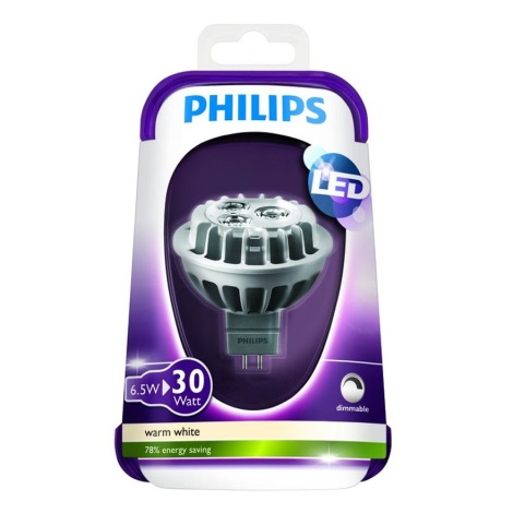 LED Stmievateľná žiarovka Philips GU5,3/MR16/6,5W/12V 2700K