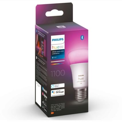 LED Stmievateľná žiarovka Philips Hue White And Color Ambiance A60 E27/9W/230V 2000-6500K