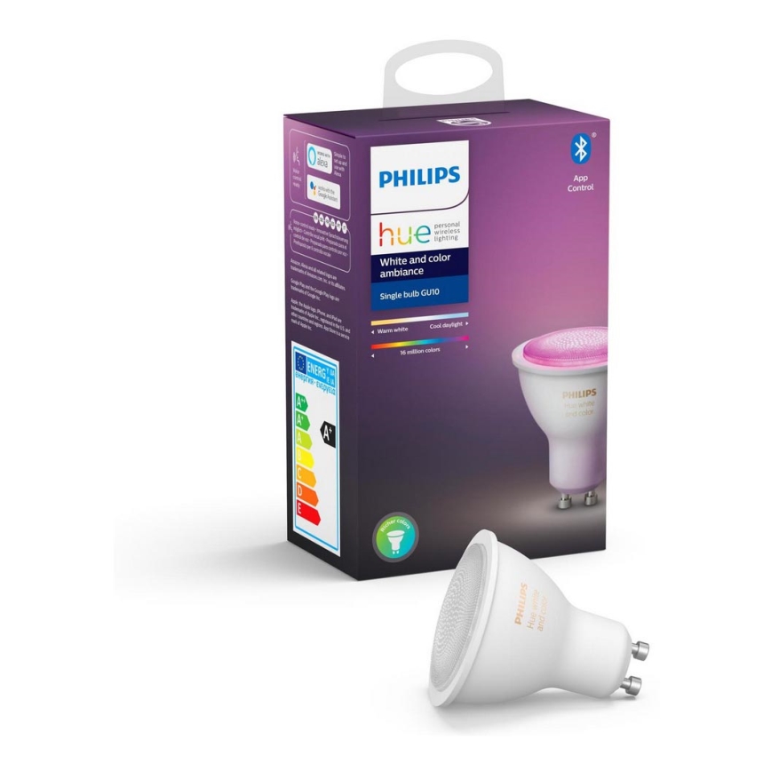 LED Stmievateľná žiarovka Philips Hue White And Color Ambiance GU10/5,7W/230V 2000-6500K