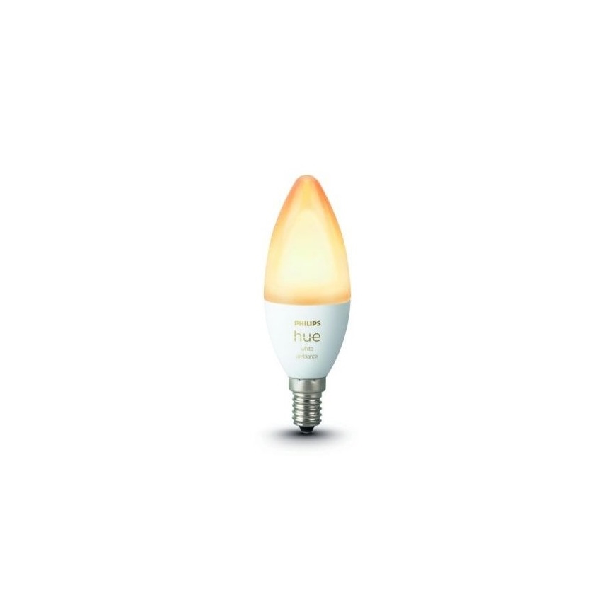 LED Stmievateľná žiarovka Philips Hue WHITE AMBIANCE B39 E14/5,2W/230V 2200K - 6500K