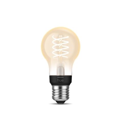 LED Stmievateľná žiarovka Philips Hue WHITE FILAMENT A60 E27/7W/230V 2100K