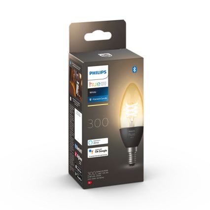 LED Stmievateľná žiarovka Philips Hue WHITE FILAMENT E14/4,5W/230V 2100K