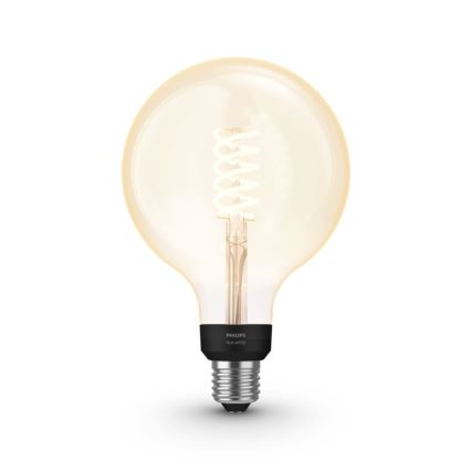 LED Stmievateľná žiarovka Philips Hue WHITE FILAMENT G125 E27/7W/230V 2100K