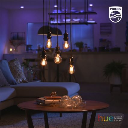 LED Stmievateľná žiarovka Philips Hue WHITE FILAMENT G93 E27/7W/230V 2100K