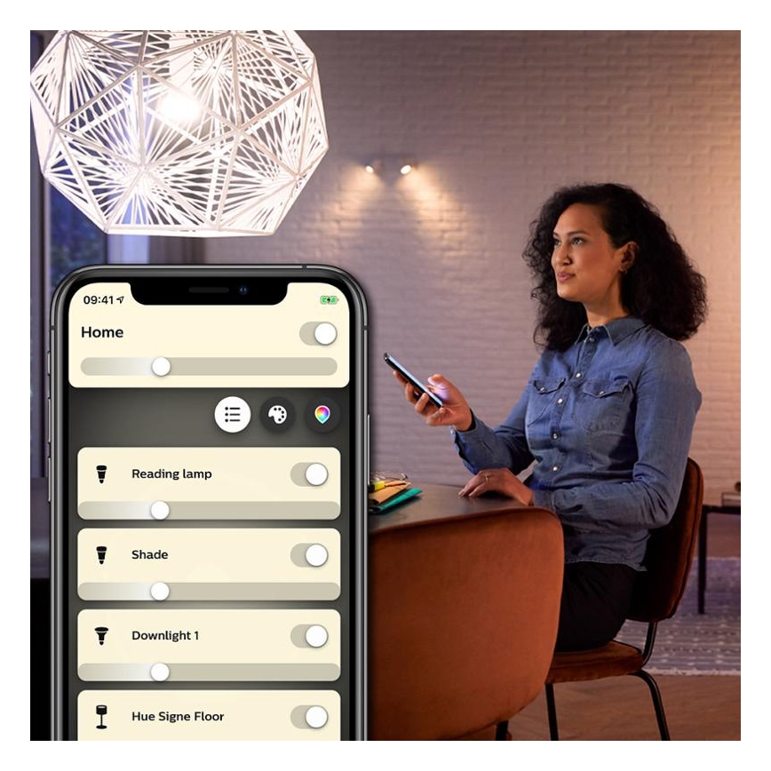 LED Stmievateľná žiarovka Philips Hue WHITE FILAMENT ST64 E27/7W/230V 2100K