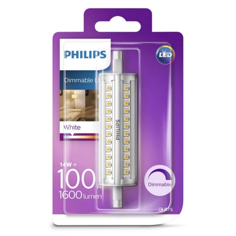 LED Stmievatelná žiarovka Philips R7s/14W/230V 3000K 118 mm