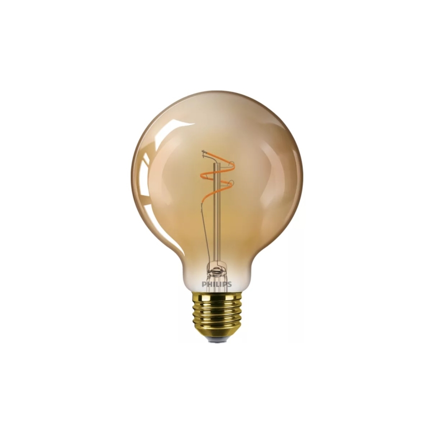 LED stmievateľná žiarovka Philips VINTAGE G95 E27 3,1W/230V 1800K