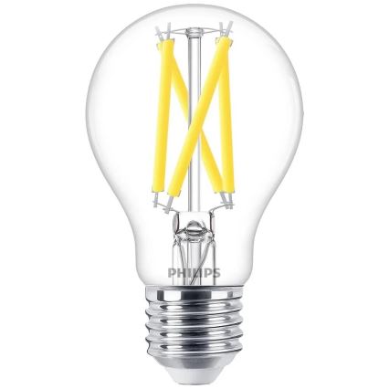 LED Stmievateľná žiarovka Philips Warm Glow A60 E27/7,9W/230V 2200-2700K CRI 90