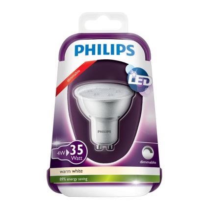 LED Stmievateľná žiarovka Phillips GU10/4W/230V 2700K