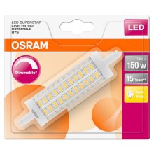 LED Stmievateľná žiarovka R7s/17,5W/230V 2700K - Osram 118 mm