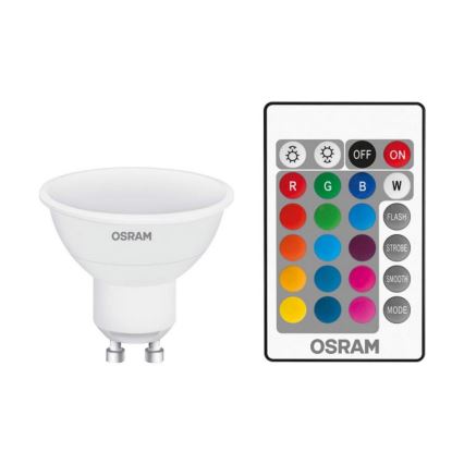 LED Stmievateľná žiarovka RGB GU10/4,5W/230V - Osram