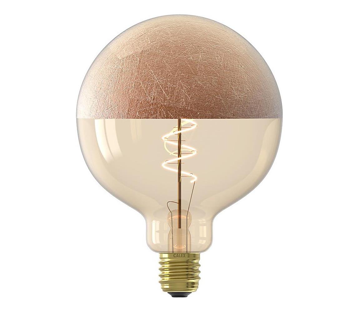 LED Stmievateľná žiarovka s vrchlíkom FILAMENT G125 E27/4W/230V 1800K medená 8712879155836