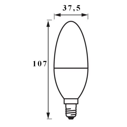 LED Stmievateľná žiarovka SMART+ E14/5W/230V 2700K-6500K Wi-Fi - Ledvance