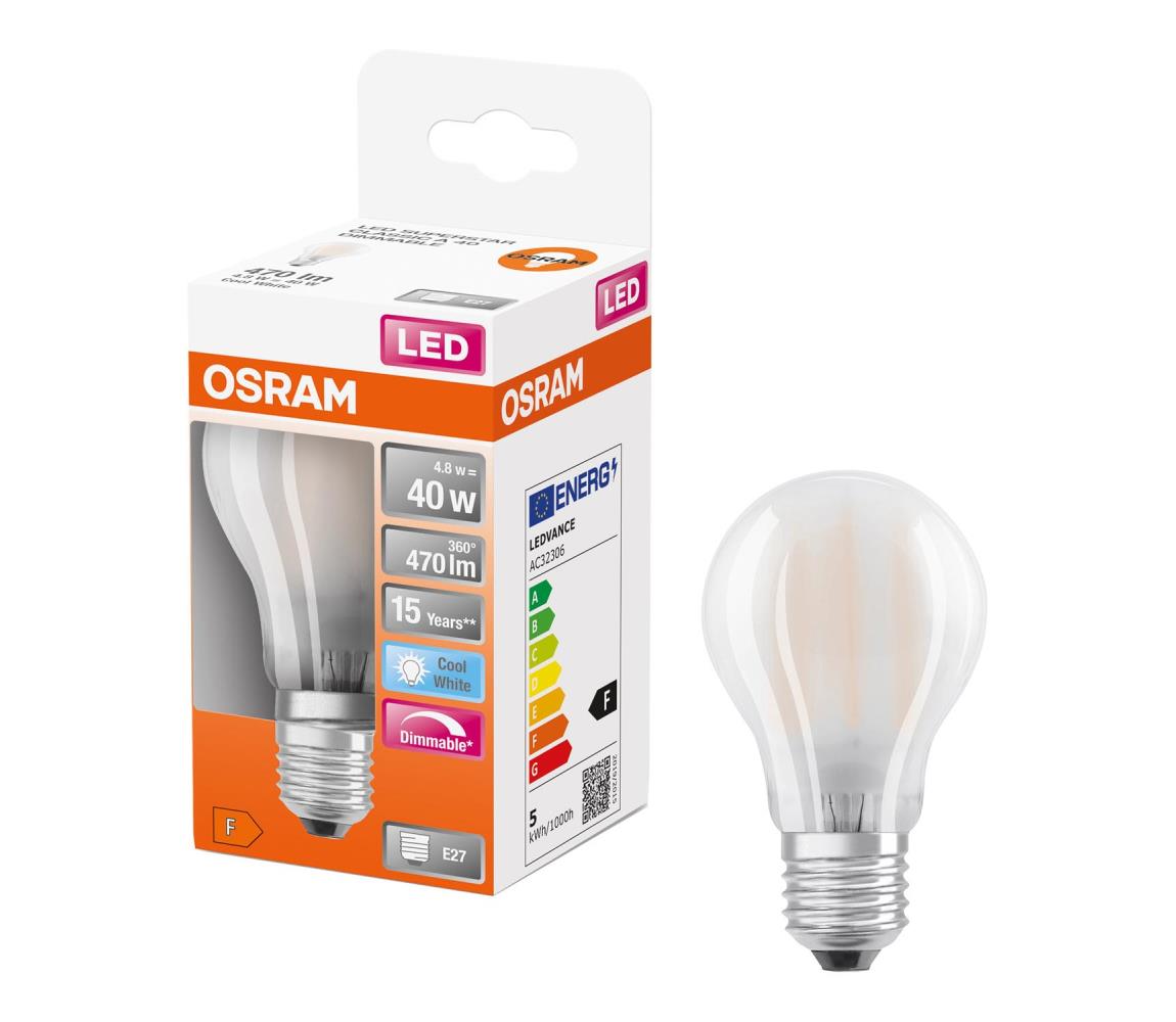 LED stmievateľná žiarovka SUPERSTAR CLASSIC A60 E27/4,8W/230V 4000K - Osram 4058075434660