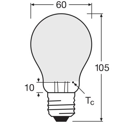 LED stmievateľná žiarovka SUPERSTAR CLASSIC A60 E27/4,8W/230V 4000K - Osram