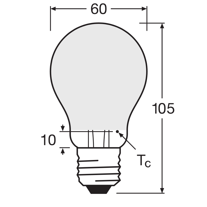 LED stmievateľná žiarovka SUPERSTAR CLASSIC A60 E27/4,8W/230V 4000K - Osram