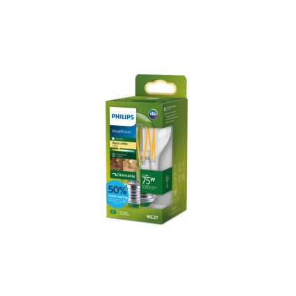 LED stmievateľná žiarovka ULTRAEFFICIENT VINTAGE Philips A60 E27/5,2W/230V 2700K
