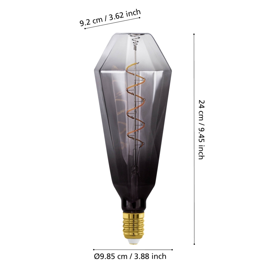 LED stmievateľná žiarovka VINTAGE E27/4W/230V 1800K dymová - Eglo 110238