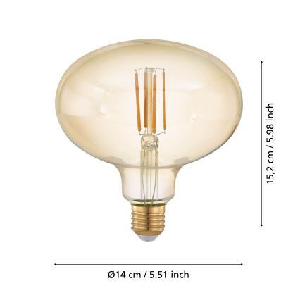 LED Stmievateľná žiarovka VINTAGE E27/4W/230V 2200K - Eglo 12596