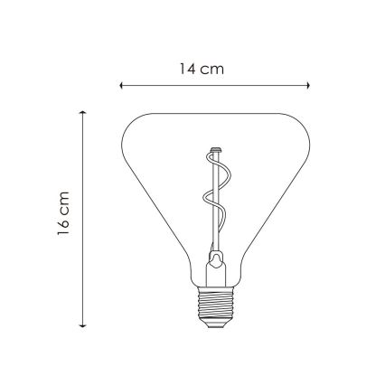 LED Stmievateľná žiarovka VINTAGE EDISON E27/3W/230V 2700K