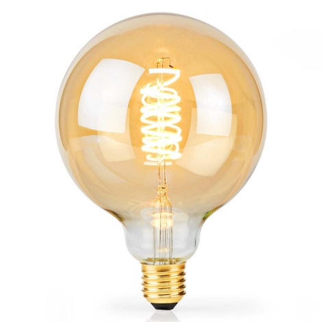LED Stmievateľná žiarovka VINTAGE G95 E27/3,8W/230V 2100K