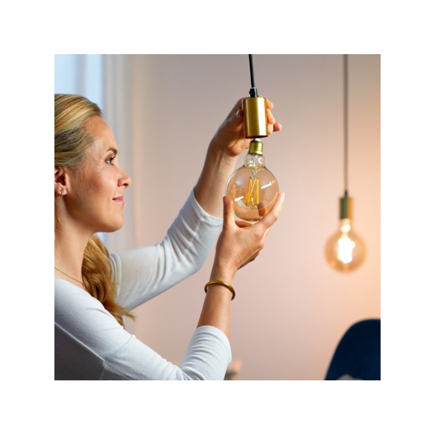 LED Stmievateľná žiarovka VINTAGE FILAMENT G95 E27/6,7W/230V 2000-5000K CRI 90 Wi-Fi - WiZ