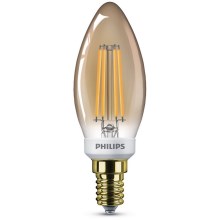 LED Stmievateľná žiarovka VINTAGE Philips B35 E14/5W/230V 2200K