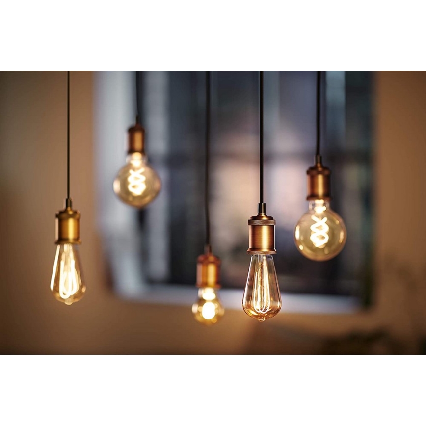 LED Stmievateľná žiarovka VINTAGE Philips G93 E27/4W/230V 1800K