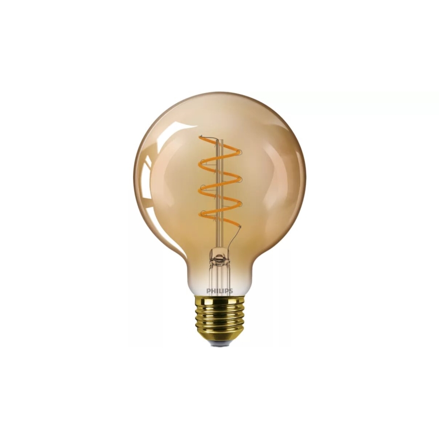 LED Stmievateľná žiarovka VINTAGE Philips G95 E27/5,5W/230V 2200K