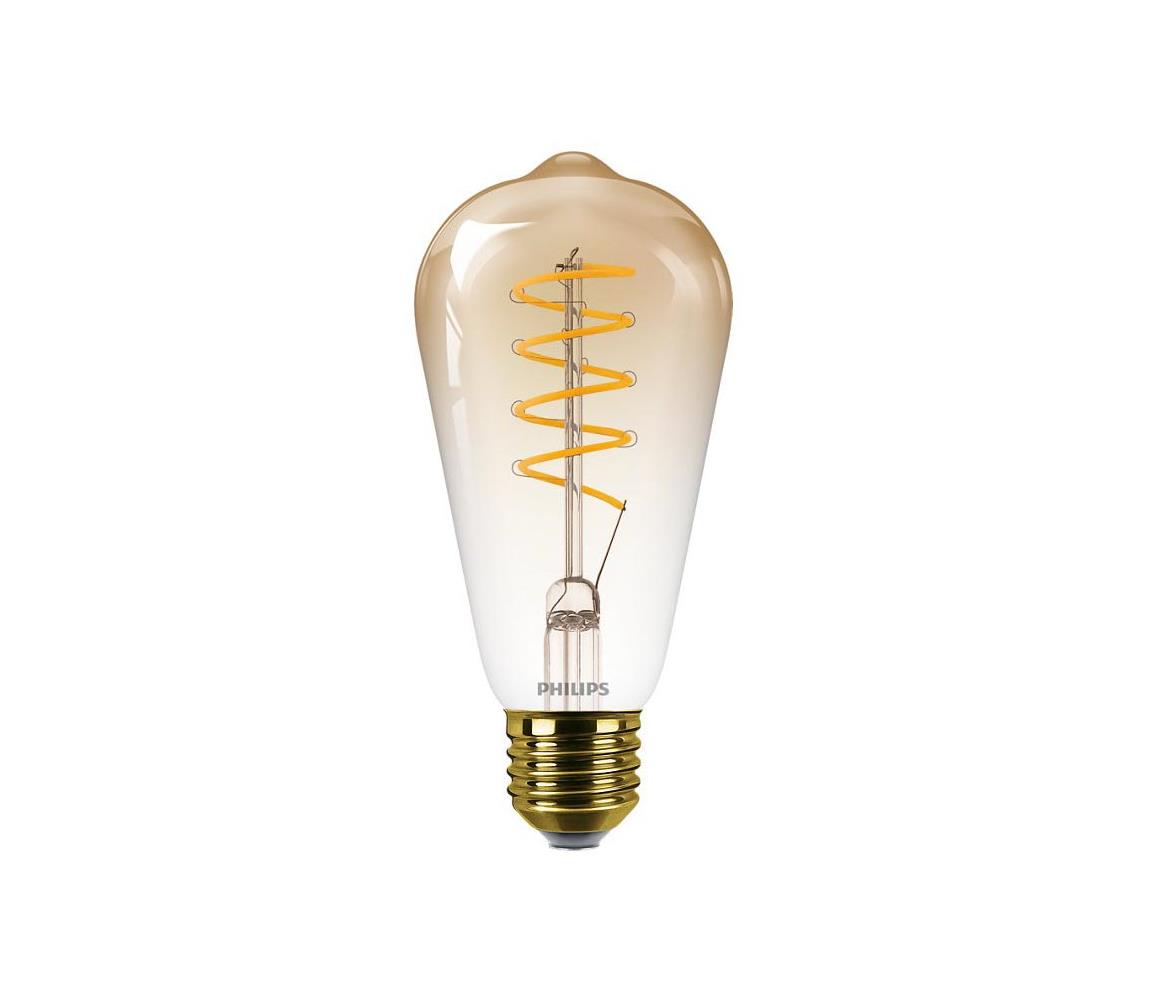Philips LED Stmievateľná žiarovka VINTAGE Philips ST64 E27/4,5W/230V 1800K